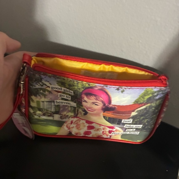 NWT Anne Taintor Retro Makeup Bag Funny Cosmetic Travel Pouch Vintage - Picture 6 of 8